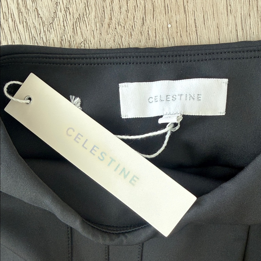 Celestine Elegant Black Wide-Leg Trousers - Picture 2 of 6